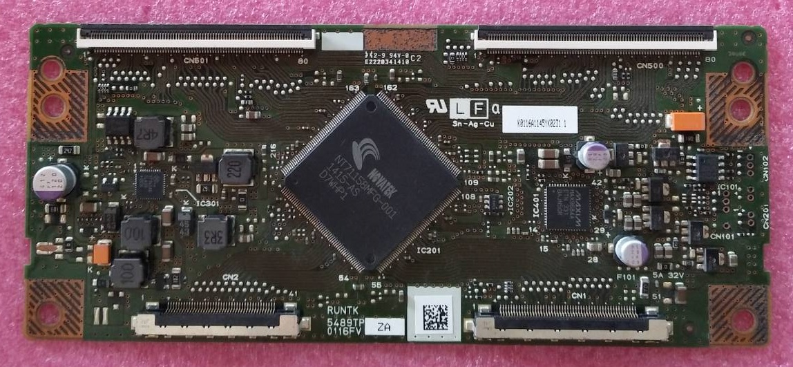 ทีคอน T-Con ทีวีแอลจี LG ของแท้ถอดจากเครื่อง รุ่น60LB582T พาร์ท RUNTK5489TP 0116FV