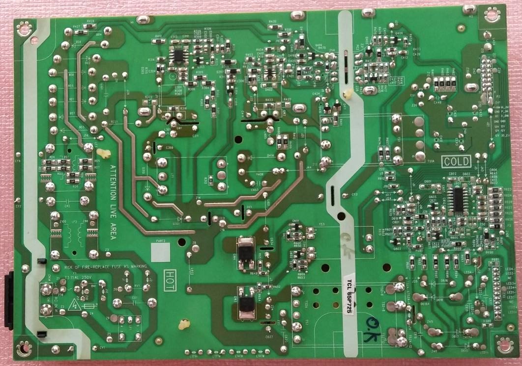 ซัพพลายทีวี ทีซีแอล TCL ของแท้มือสองถอดจากเครื่อง รุ่น50Q726 55Q726 50P8S 50C715 55P8S 50C7000A 55C725 65P725 65P615 พาสบอร์ด 40-L171H4-PWC1CG / PWA1CG