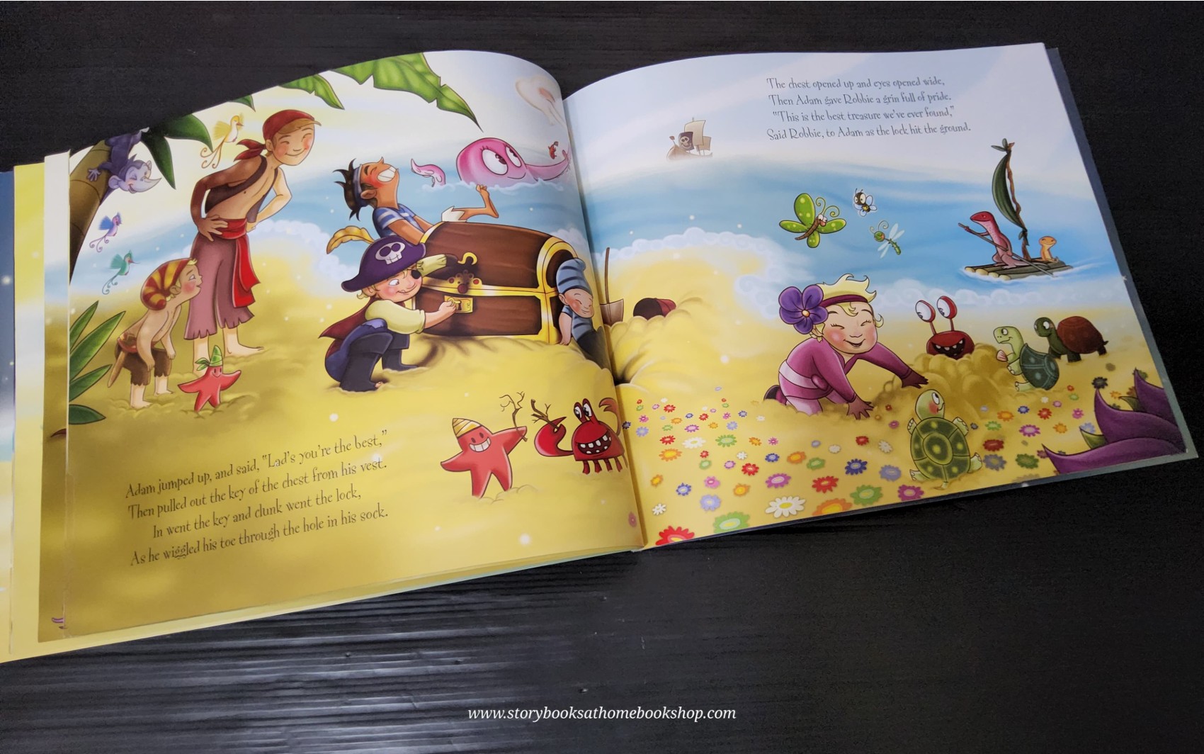 AWARD WINNING AUTHER BOOK** **หนังสือนิทานปกอ่อน** 🍓🍓ADAM'S PIRATE TREASURE BY BENJI BENNETT