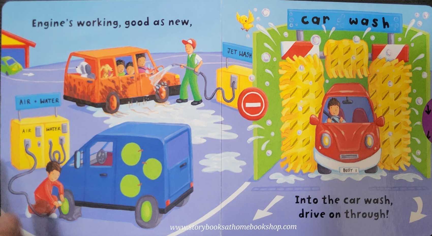 PLAY AND LEARN BOARD BOOK** 🍅🍅BUSY GARAGE BY RECECCA FINN