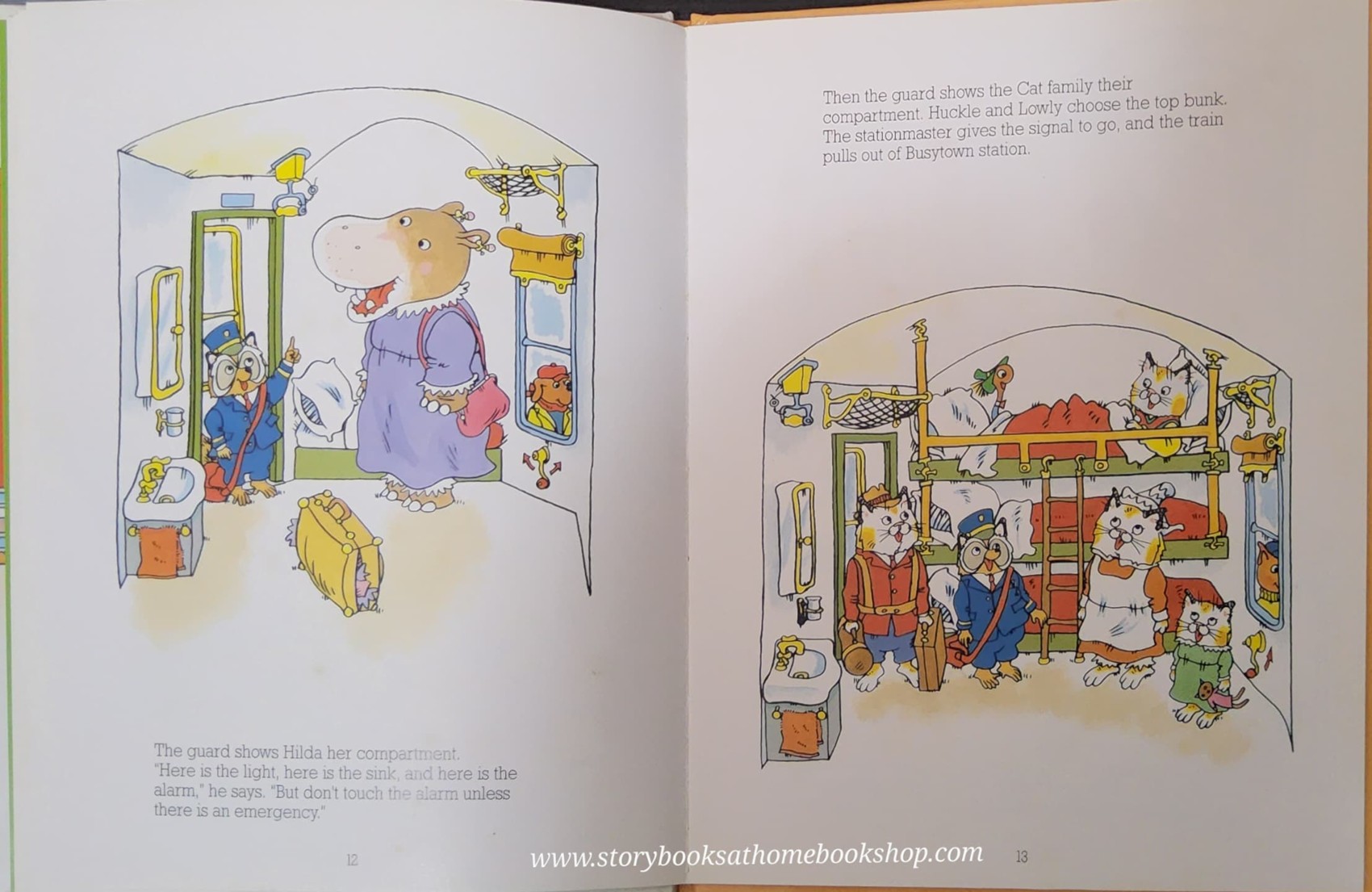 หนังสือนิทานปกแข็ง** 🍅🍅THE SLEEPING CAR ADVENTURE BY RICHARD SCARRY