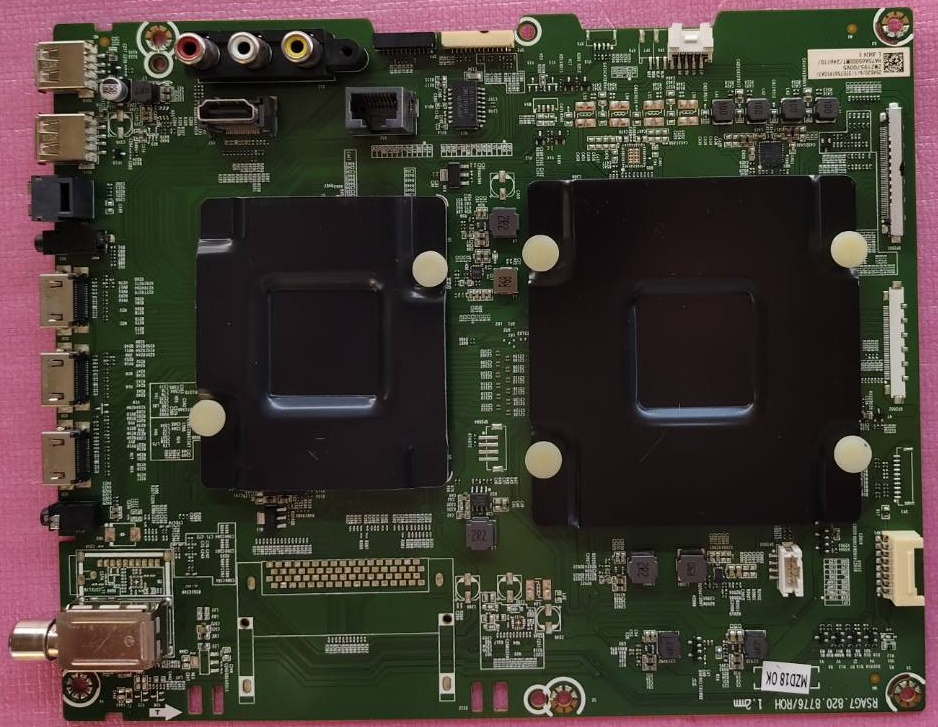 เมนบอร์ดทีวีไฮเซน HISENSE อะไหล่มือสองพร้อมใช้งาน รุ่น75B7500UW พาร์ทRSAG7.820.8776/ROH ใช้เวอร์ทีบาร์ HV750QUB-N9D