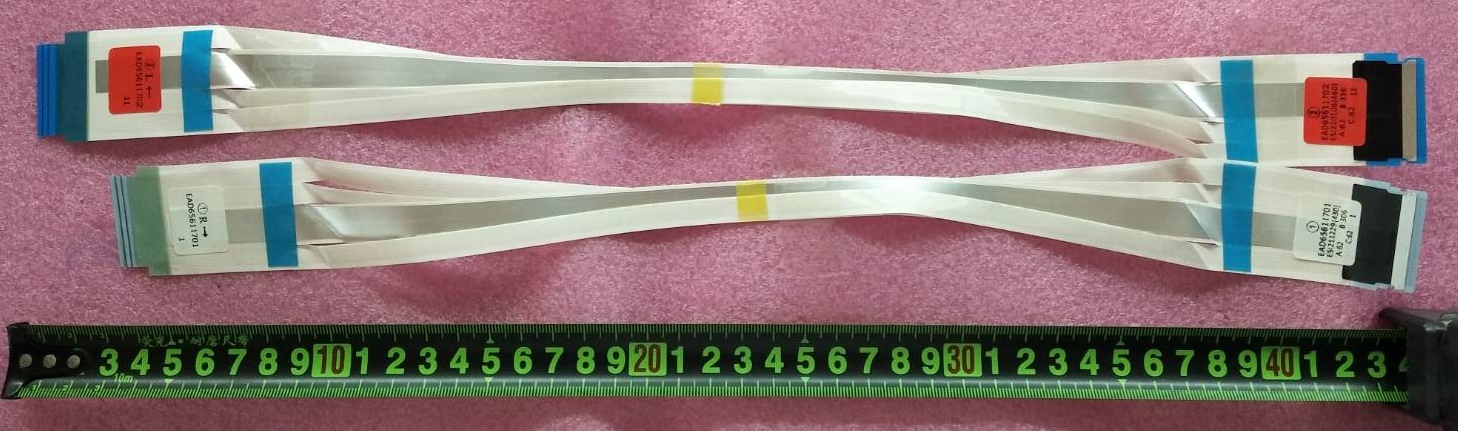 สายแพ LG (แอลจี)ของมือสองพร้อมใช้งาน พาร์ท EAD65611701+ EAD65611702 (พาร์ทแทน EAD64666101 EAD63788101 EAD63969908 EAD64666102)ใช้กับรุ่น ที่ระบุด้านล่าง