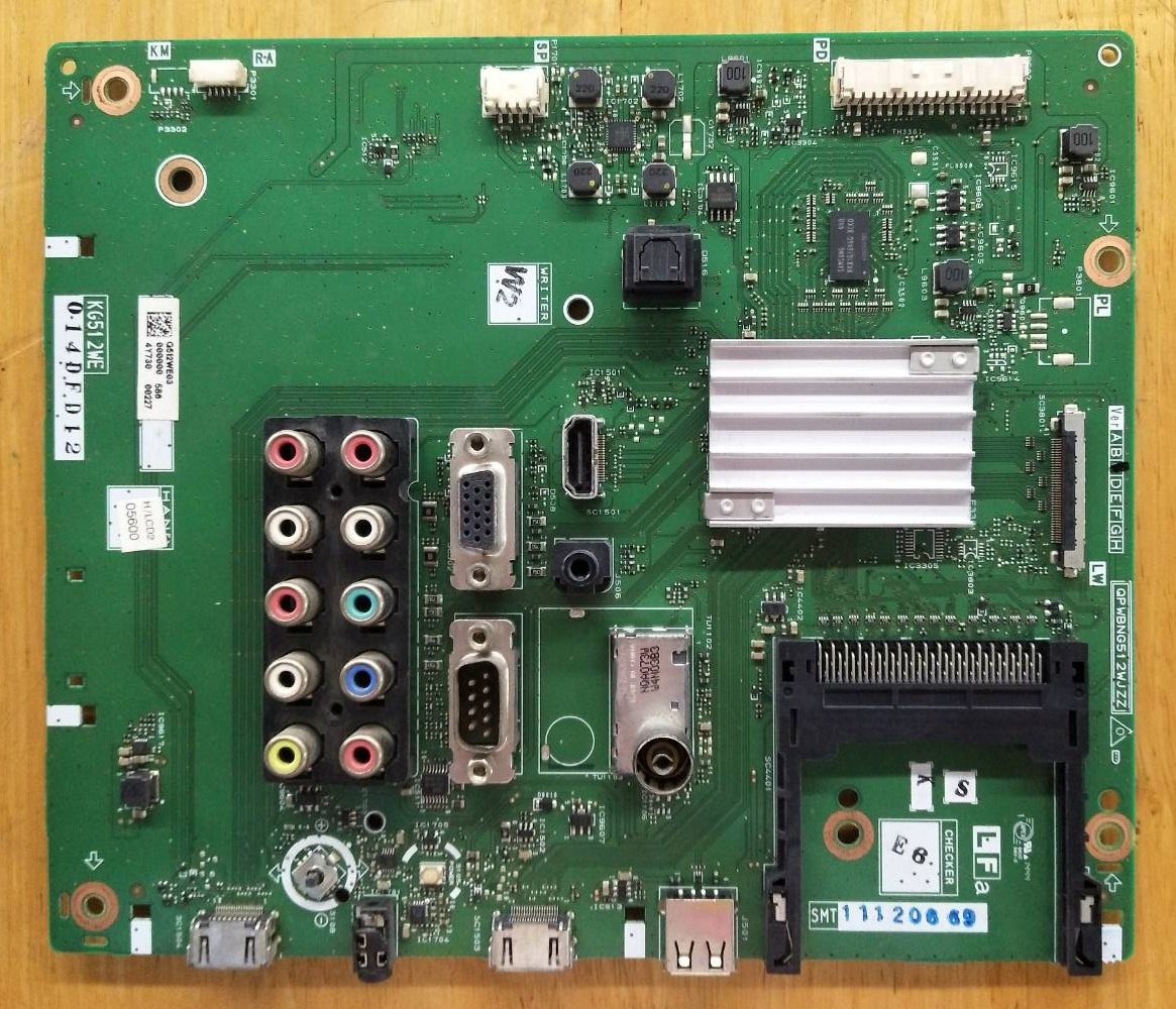 Main Board SHARP (เมนบอร์ด ชาร์ป) อะไหล่แท้/ของถอด รุ่นLC-40LE265X*QPWBNG512WJZZ