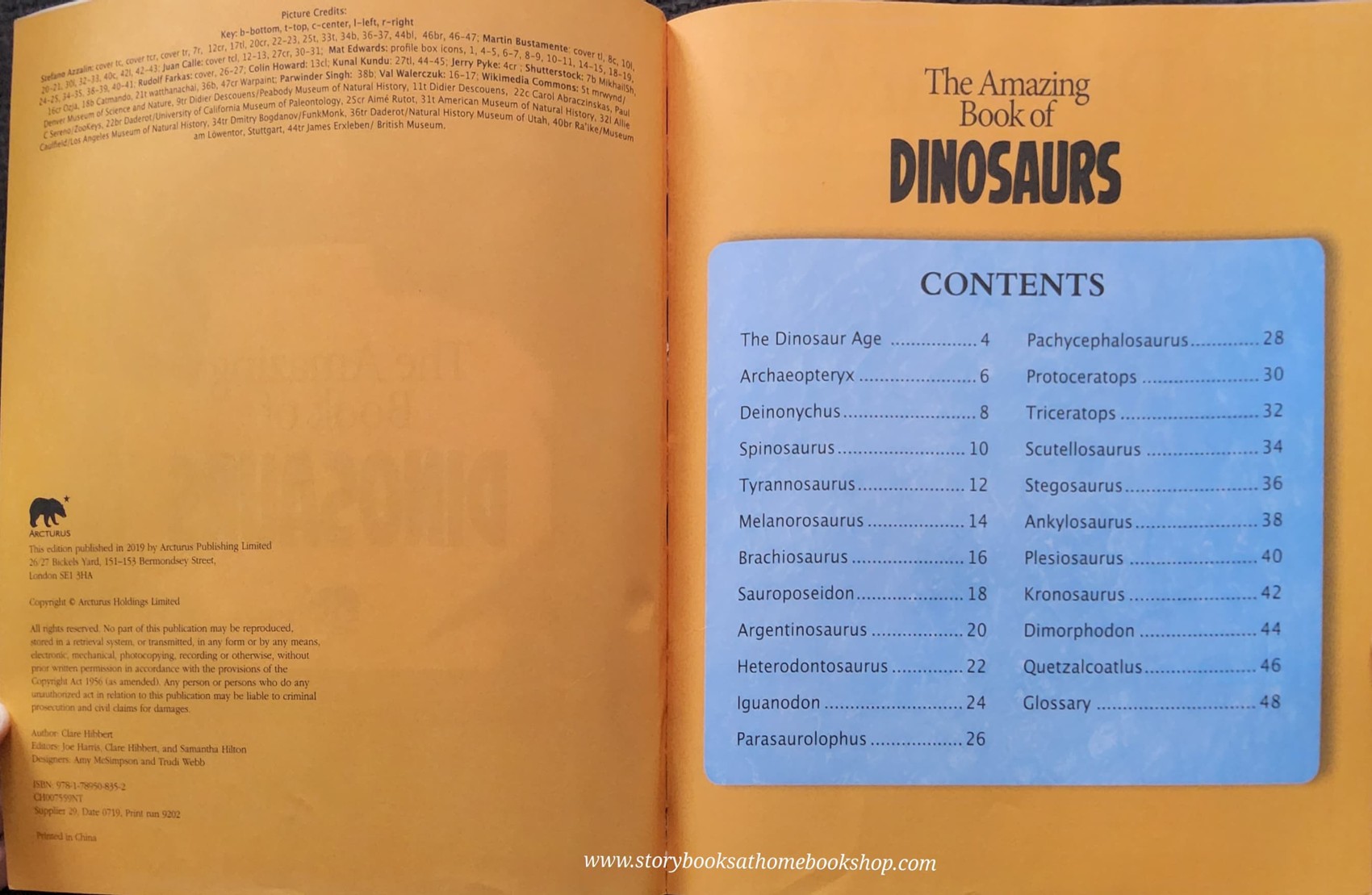 KNOWLEDGE BOOK** ð
ðTHE AMAZING BOOK OF DINOSAURS