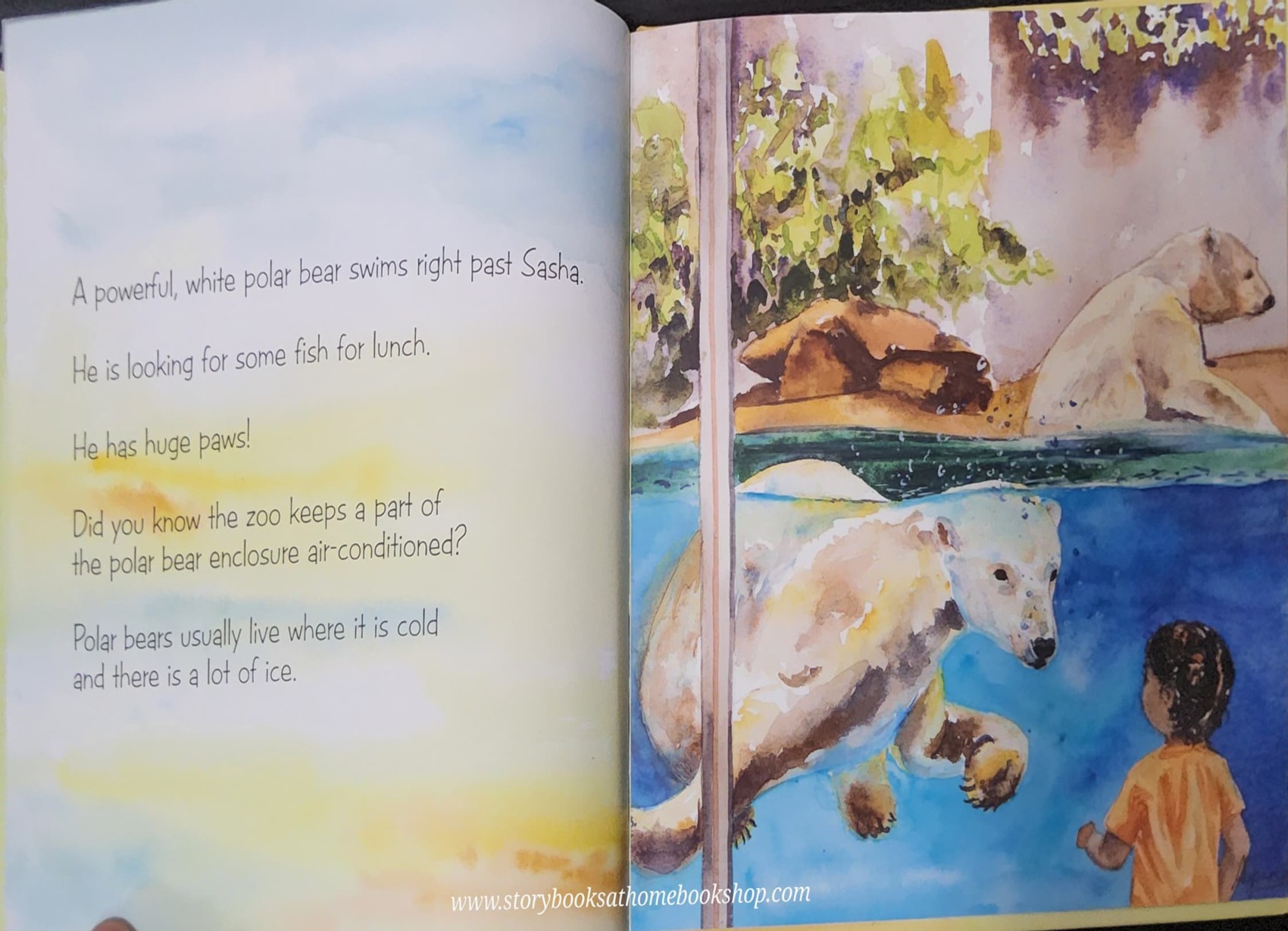 หนังสือนิทานปกแข็ง** 🍓🍓SASHA VISITS THE ZOO