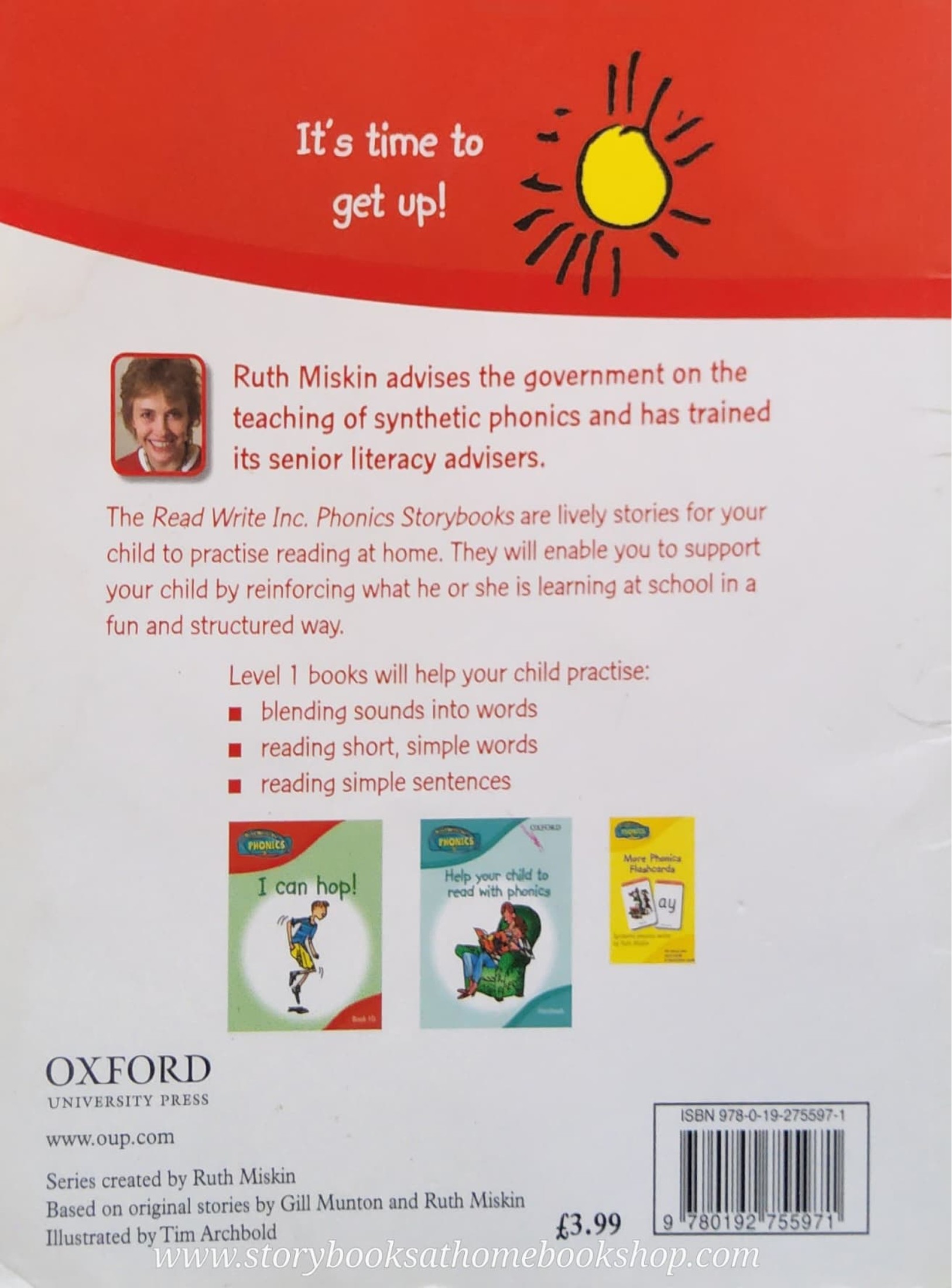 หนังสือนิทานปกอ่อน** 🍅🍓OXFORD Read with Inc. PHONICS: Get up!