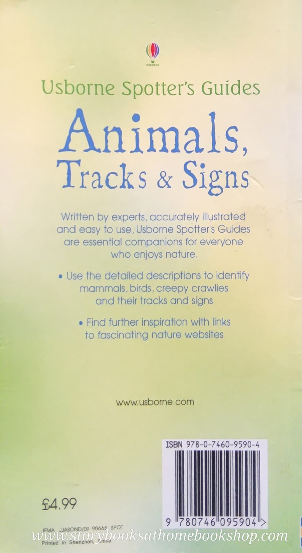 Knowledge Book** ð
ð
Usborne Spotter's Guide ANIMALS,TRACKS&SIGNS
