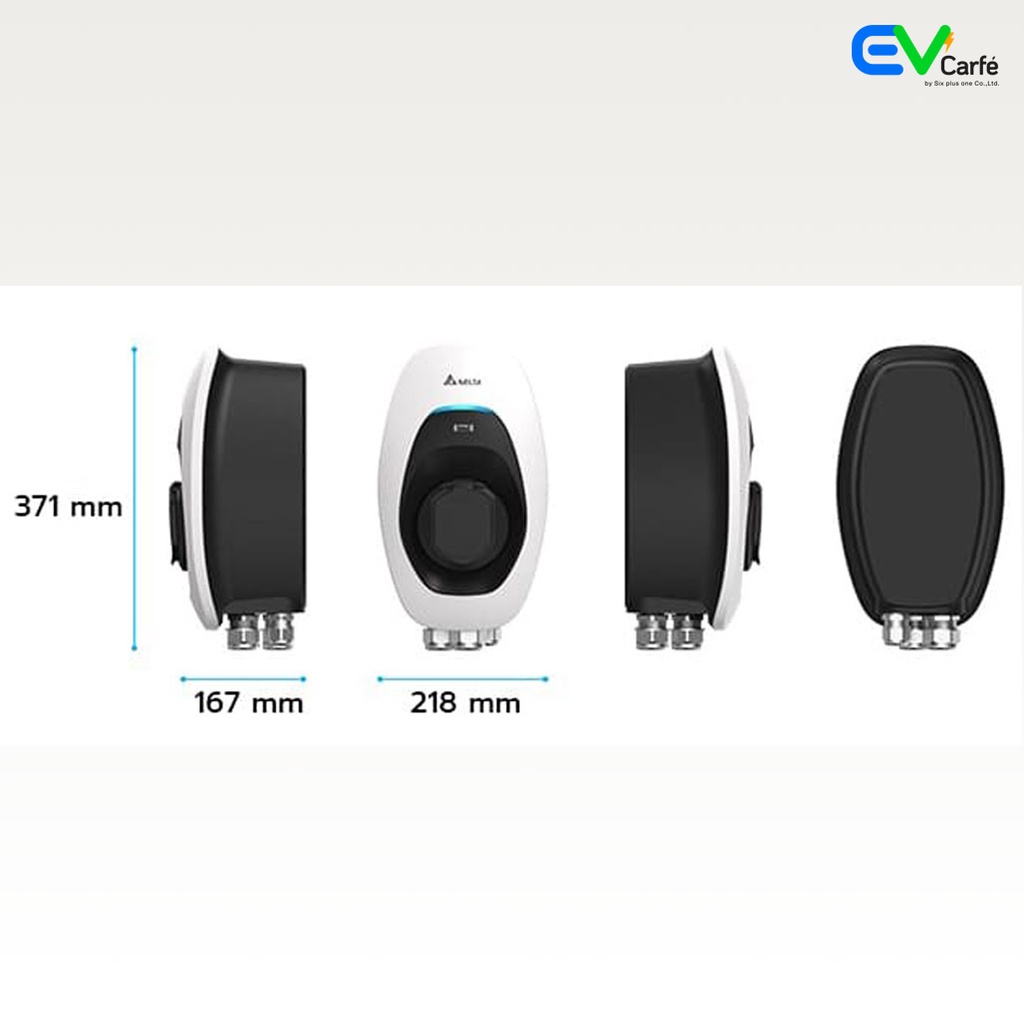 เครื่องชาร์จรถยนต์ไฟฟ้า เครื่องชาร์จรถ EV สถานีชาร์จรถไฟฟ้า Delta EV Charger รุ่น AC MAX Smart ขนาด 22 KW ไม่รวมค่าติดตั้ง