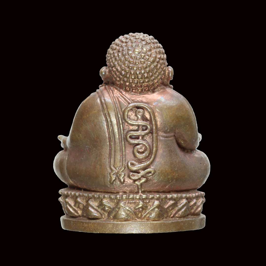 พระสังกัจจายน์รับทรัพย์ (พิมพ์ใหญ่) หลวงพ่อสาคร วัดหนองกรับ ปี54 เนื้อทองสัมริดก้นอุดผง