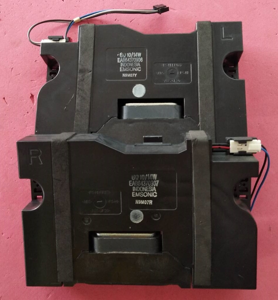 ลำโพงLEDTV LGอะไหล่แท้/ของถอด พาร์ทEAB64370906+EAB64370907 10-14W/6โอมห์ ใช้ได้กับหลายรุ่นที่ระบุไว้ด้านล่าง