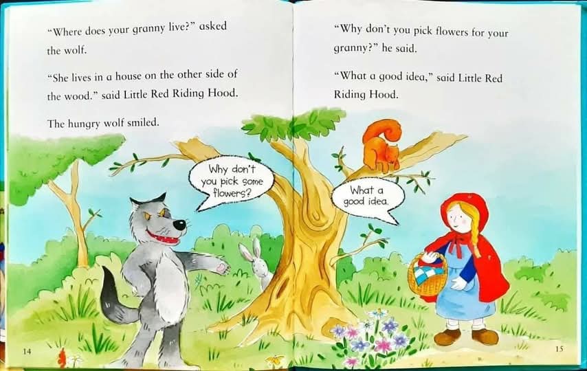 หนังสือนิทานปกแข็ง** 🍅🍓My First Fairytales:LITTLE RED RIDING HOOD with CD