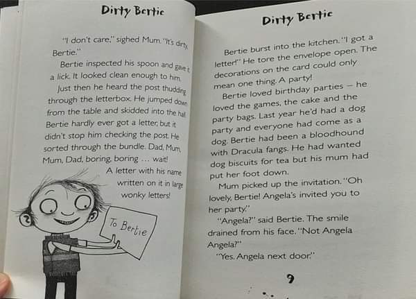 หนังสือวรรณกรรมเยาวชน แนะนำ** ** หนังสือนิทานปกอ่อน** 🍅🍓DIRTY BERTIE :WORMS! BY DAVID ROBERTS.ALAN MACDONALD
