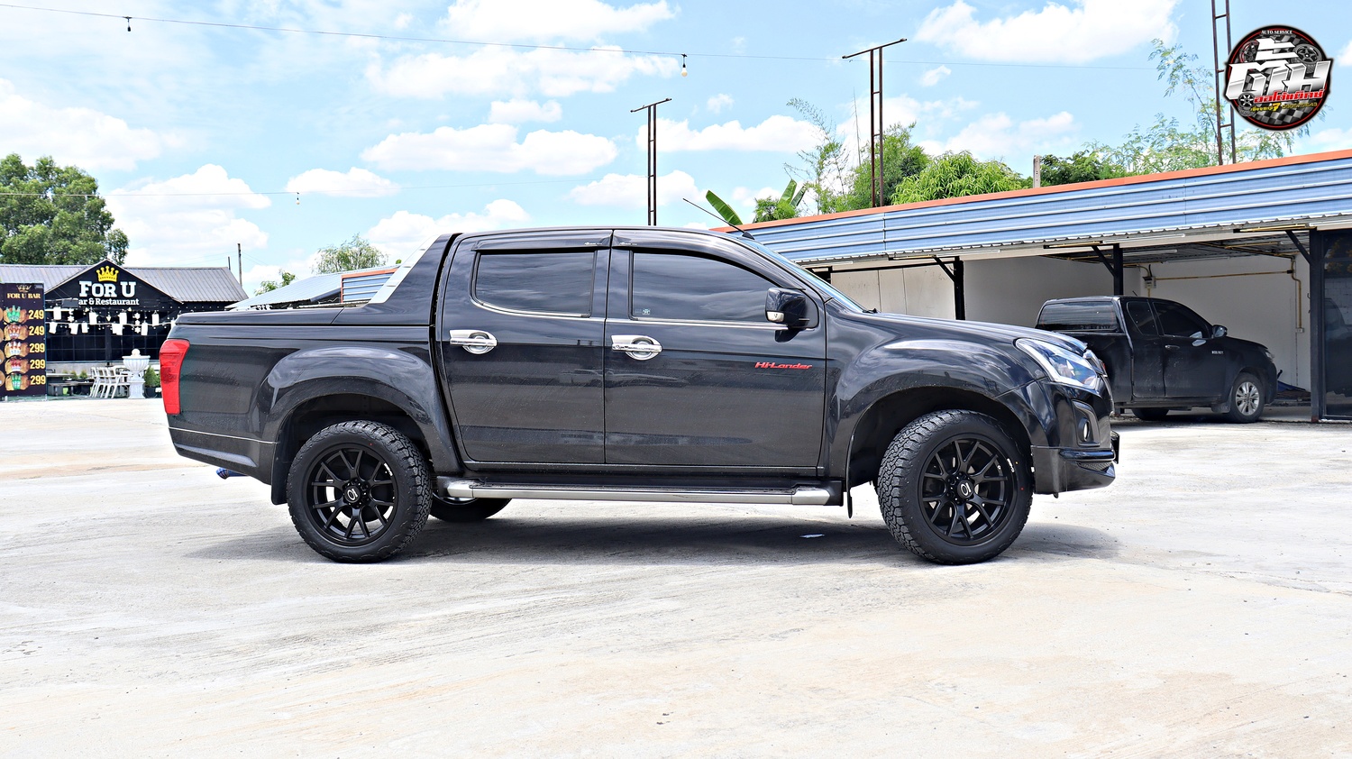 ISUZU HI-LANDER เปลี่ยนล้อยาง ล้อ OASIS Marvel 113 ขอบ20นิ้ว ยาง DCENTI All Terrain AT 265/50R20 106H