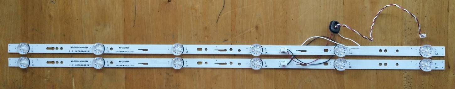 หลอดแบล็คไลท์ทีวีนาโน (NANO) อะไหล่แท้ถอดจากเครื่อง รุ่นLTV-3202