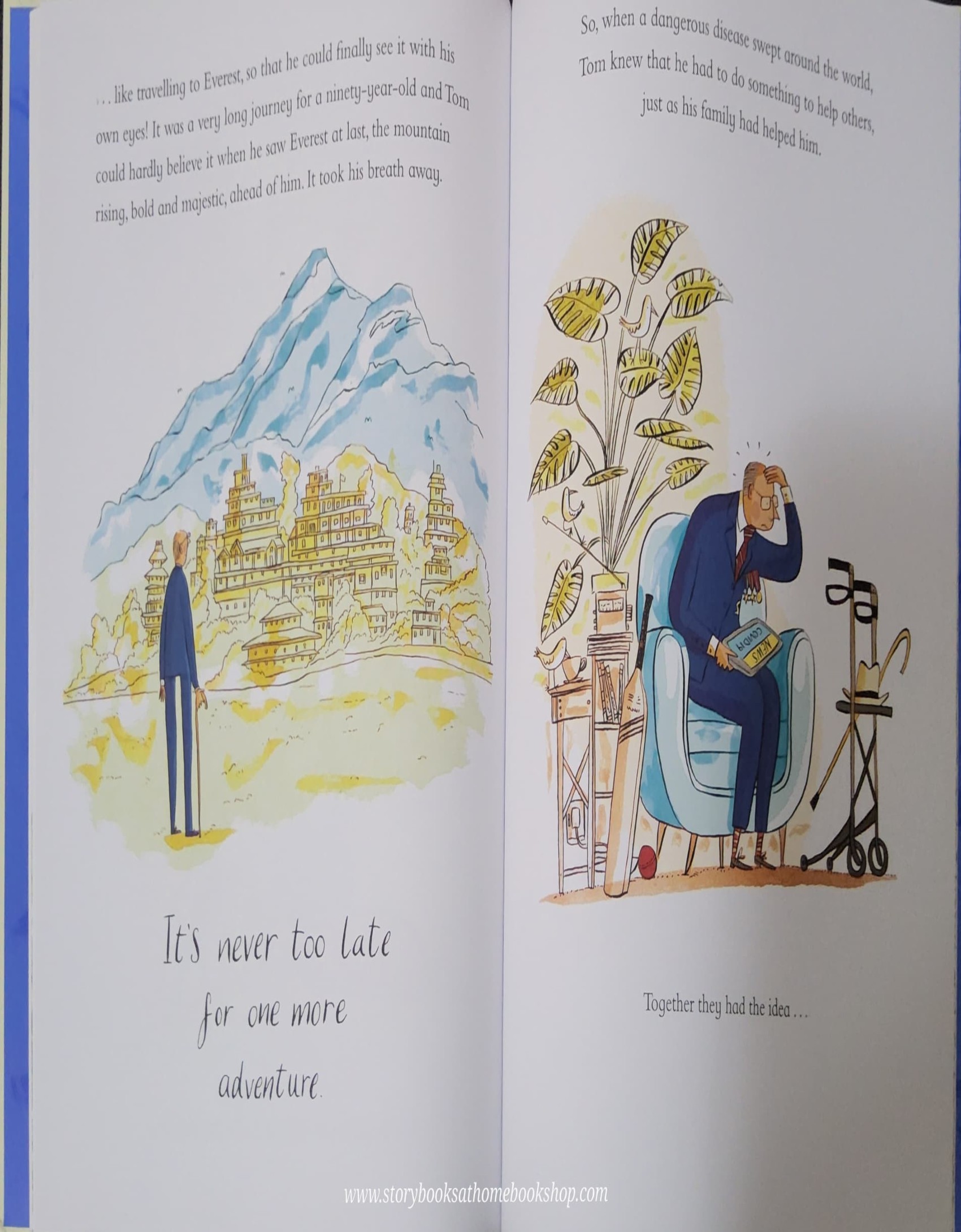 หนังสือนิทานปกแข็ง** 🍅🍓CAPTAIN SIR TOM MOORE ONE HUNDRED STEPS