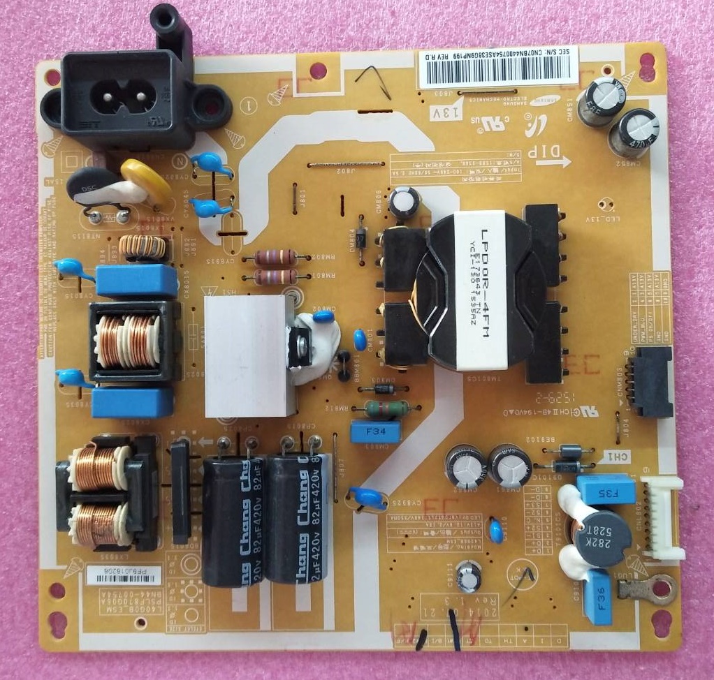 POWER SUPPLY SAMSUNG (ซับพลาย ซัมซุง) ของแท้ถอดจากเครื่อง พาร์ทใช้กับรุ่น UA40H4200AK UA40H5003TK