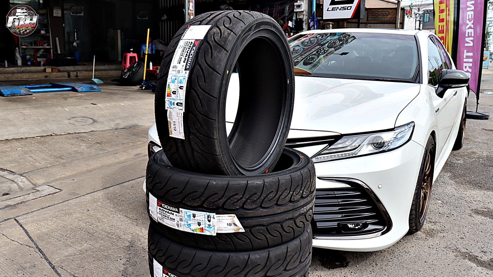 TOYOTA CAMRY เปลี่ยนยาง YOKOHAMA ADVAN Neova AD08 RS 225/40R18 88W
