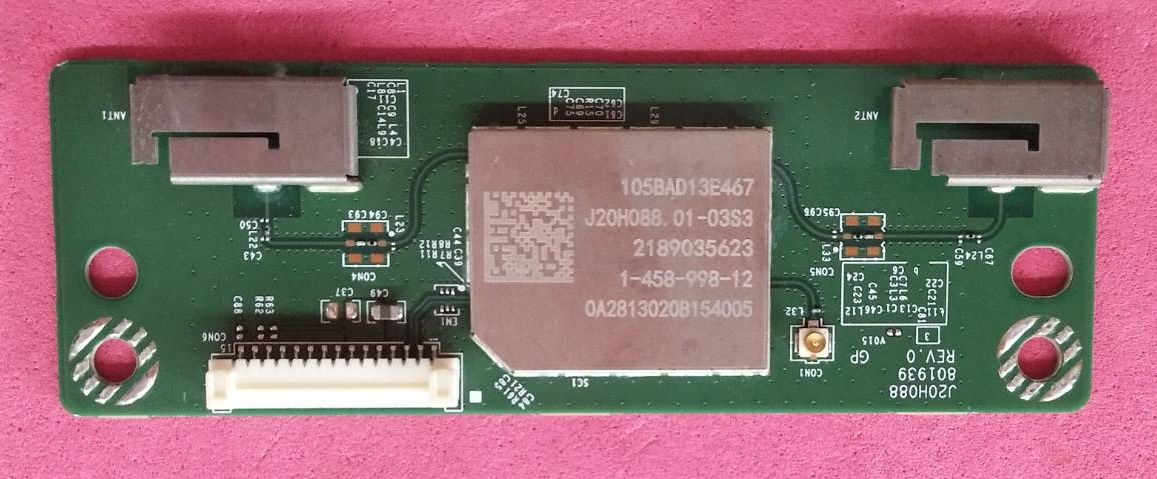 ตัวรับ Wifi TV Sony ของแท้ถอดจากเครื่อง รุ่น KD-55X7000F KD-55X8000G KD-65X7500F KD-65X8000G พาร์ท J20H088 1-458-998-12 หรือรุ่นอื่นๆ ทีพาร์ทตรงกัน