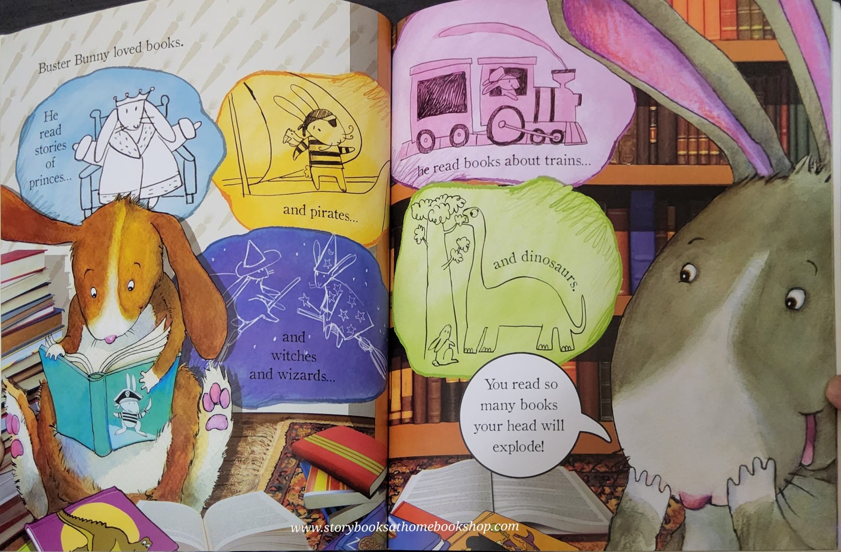 หนังสือนิทานปกอ่อน ** 🍅🍅BUNNY LOVES TO READ