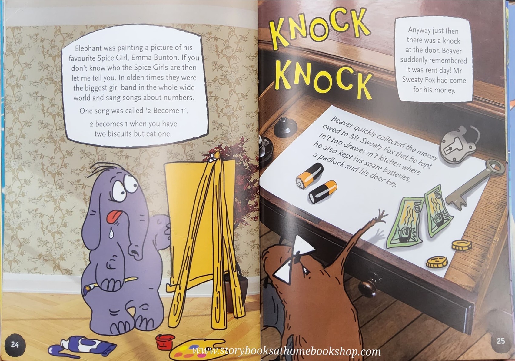 หนังสือนิทานปกแข็ง** ♥️THE BEAVER&THE ELEPHANT