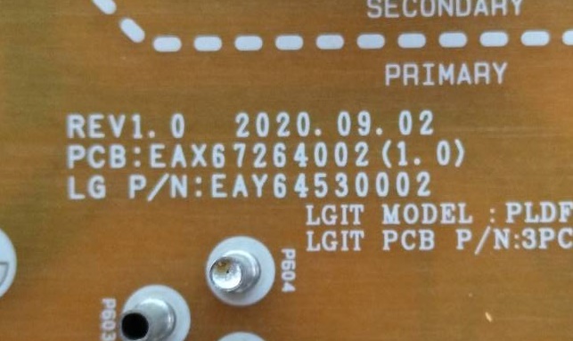 ซับพลายทีวี แอลจี LG ของแท้ถอดจากเครื่อง รุ่น 43LK5750 43LJ550T 43LK5700PTA 43LM5700 พาร์ทEAY64530001 EAY64530002 EAX67264002