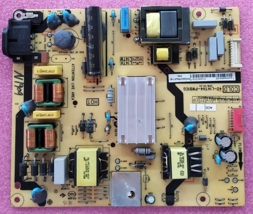 เพาเวอร์ซัพพลายทีวีทีซีแอล(Power Supply TV TCL) มือสองพร้อมใช้งาน รุ่น LED55P62US LED50P62US LED55P6US พาร์ท40-L14TH4-PWB1CG