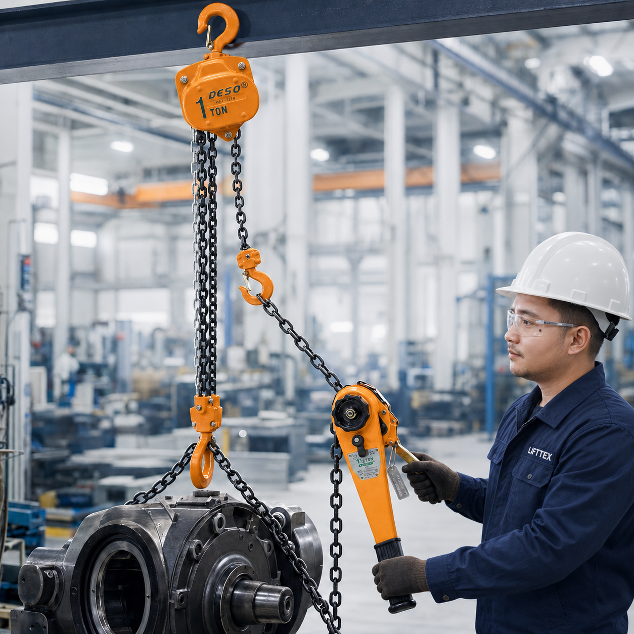 รอกยกของ รอกสาว รอกโยก Chain Block Lever Hoist LIFTTEX