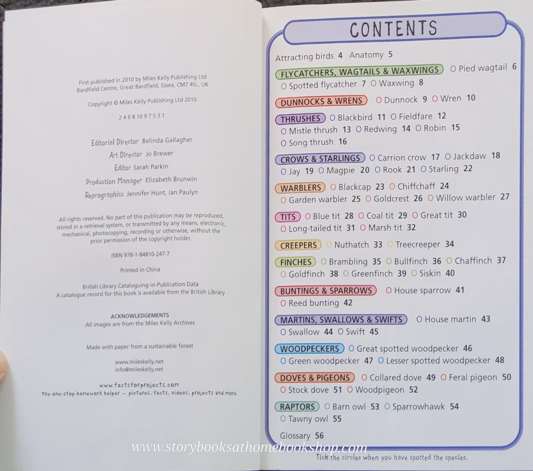 KNOWLEDGE BOOK** 🍅🍓 SPOT 50 GARDEN BIRDS HOW TO IDENTIFY 50 SPECIES