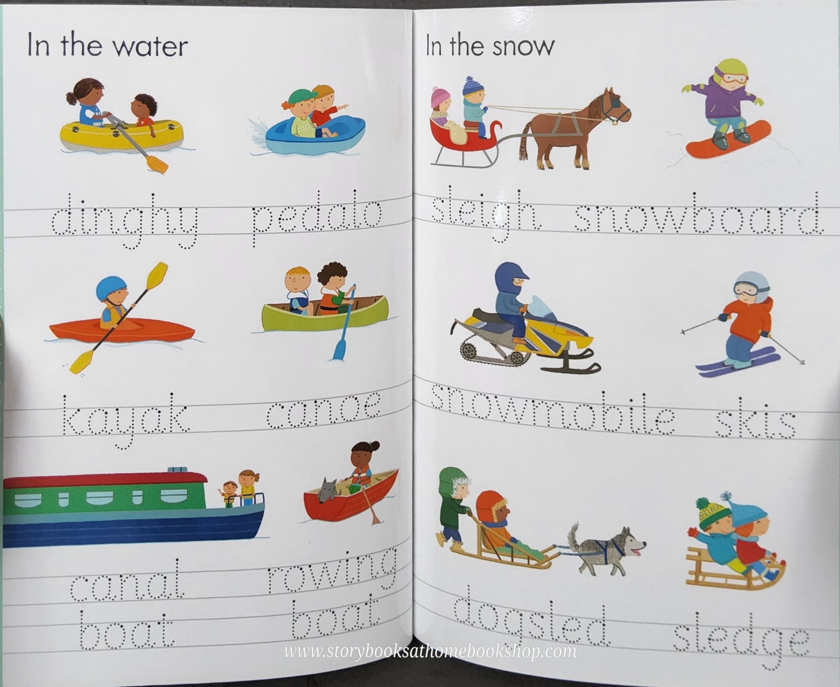 Activity Book** ♥️Usborne Little Wipe-Clean Word Book Things That Go