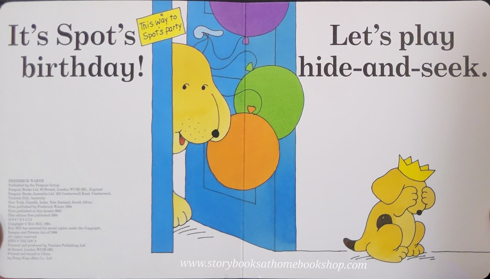 FLAP BOARD BOOK** ♥️SPOT'S BIRTHDAY PARTY BY ERIC HILL