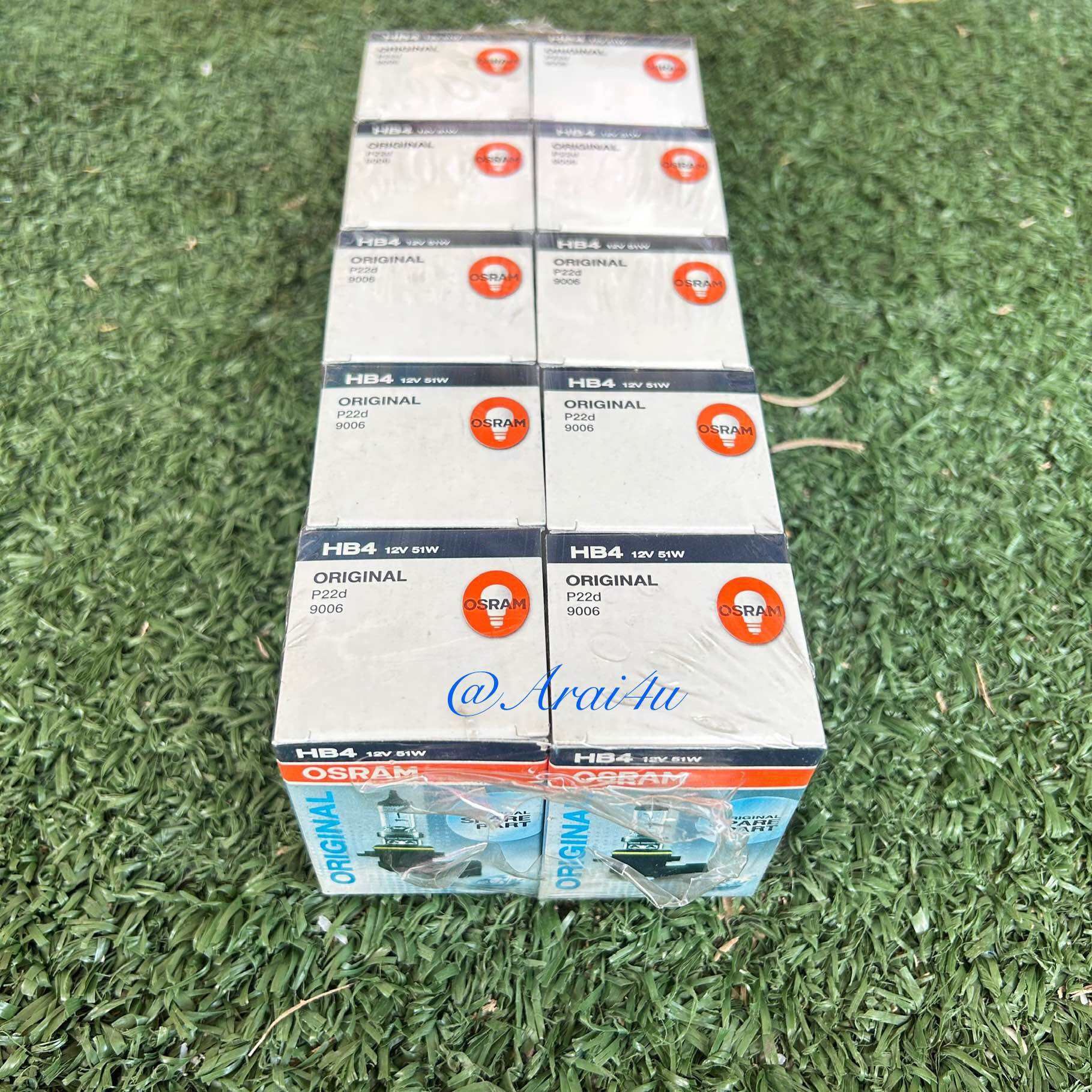 OSRAM หลอดไฟหน้า HB4 12V 51W 1 แพ็ค 10หลอด