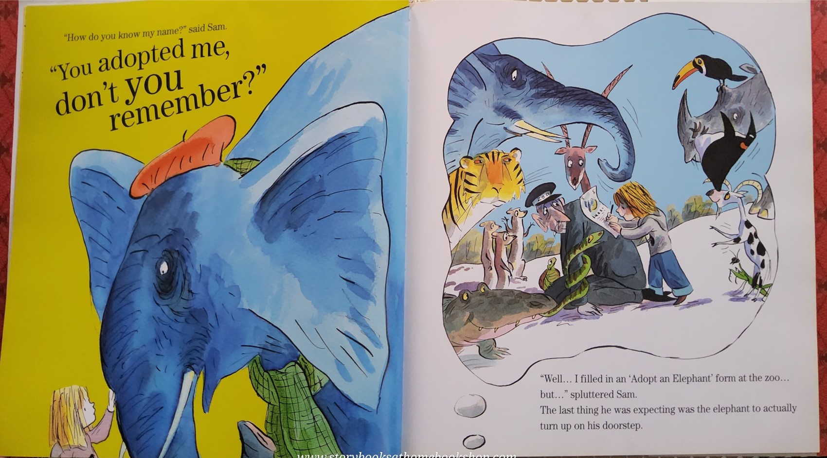 หนังสือนิทานปกแข็ง** 🍅THE SLIGHTLY ANNOYING ELEPHANT BY DAVID WALLIAM