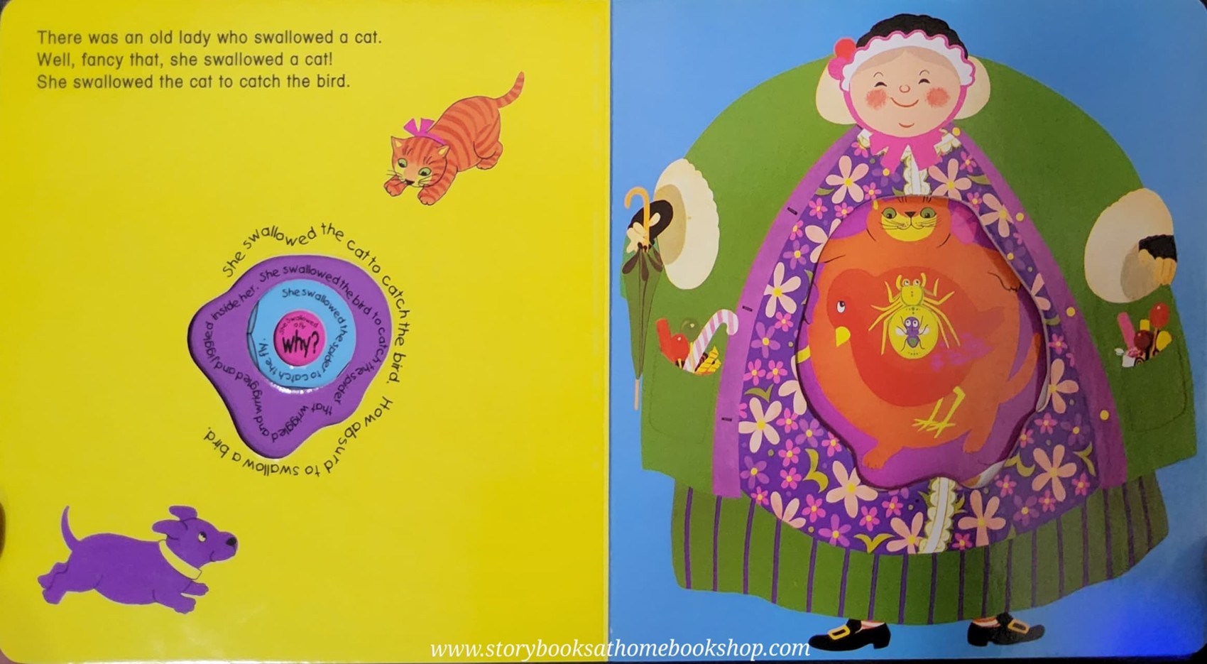 PEEP BOARD BOOK** 🍅🍓THERE WAS AN OLD LADY WHO SWALLOWED A FLY