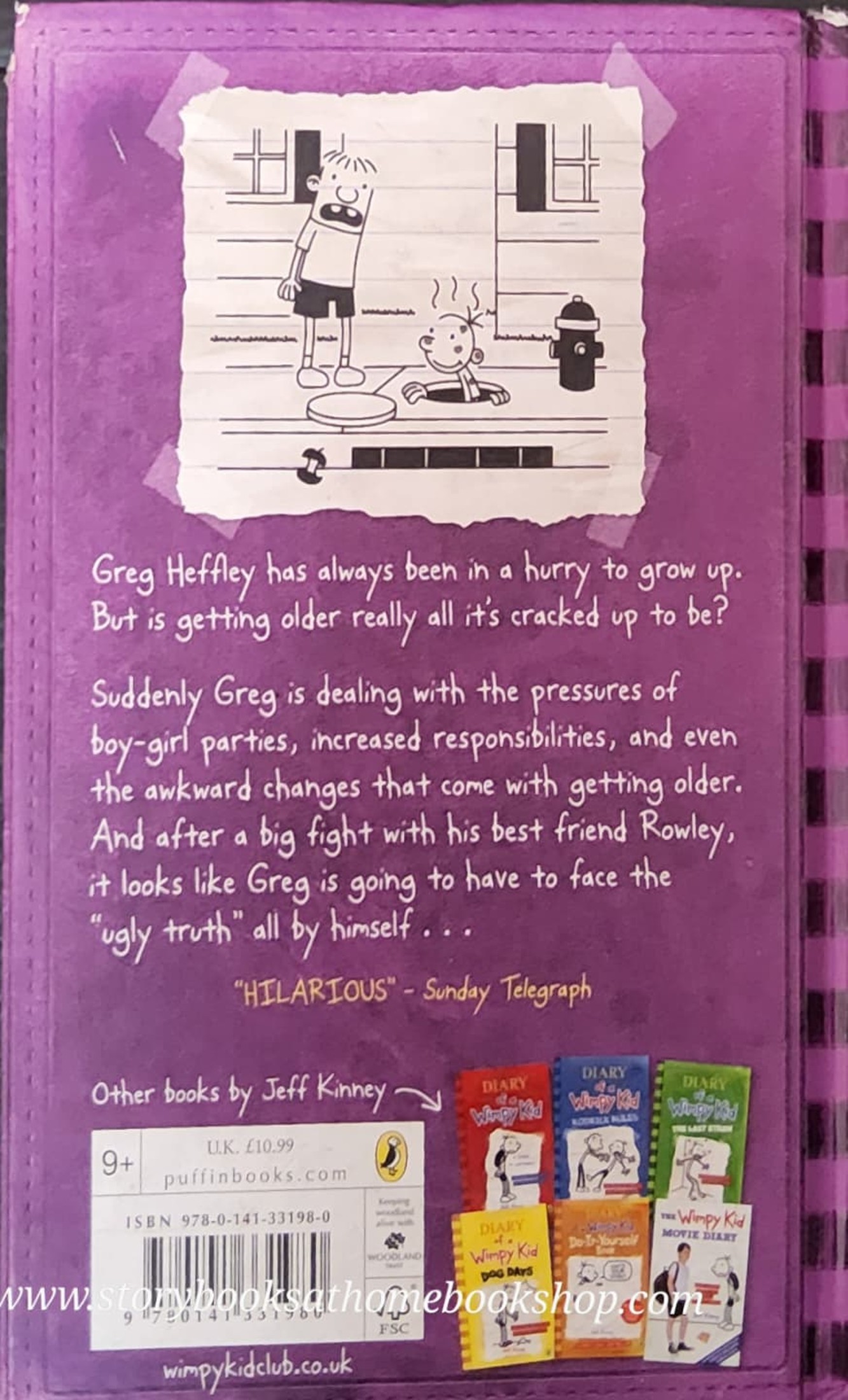 หนังสือนิทานปกแข็ง **Wimpy Kid Ugly Truth #3