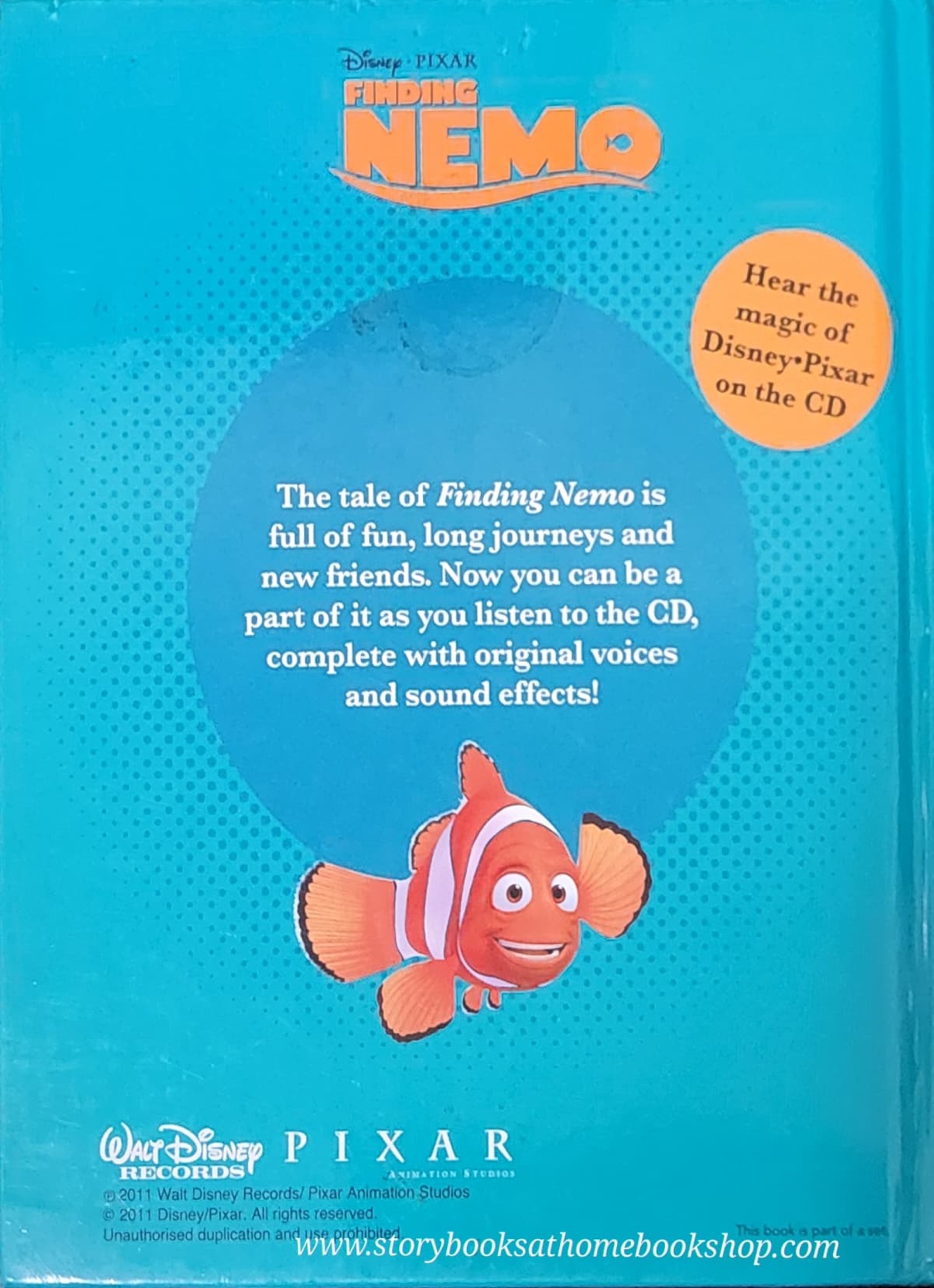 หนังสือนิทานปกแข็ง** 🍅🍓DISNEY PIXAR FINDING NEMO litten to read story