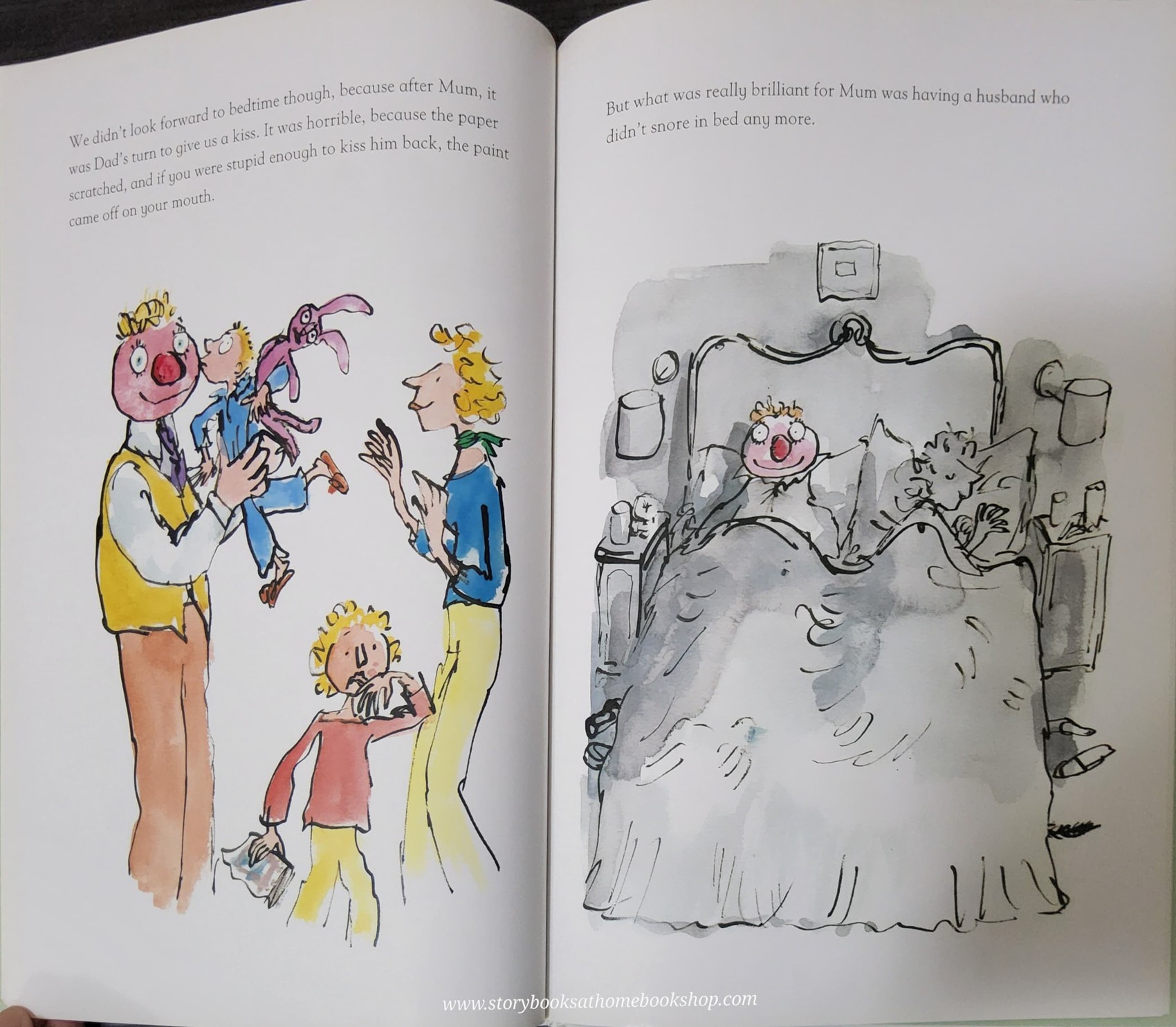 หนังสือนิทานปกแข็ง ** 🍅🍓DADDY LOST HIS HEAD BY QUENTIN BLAKE&ANDRE BOUCHARD