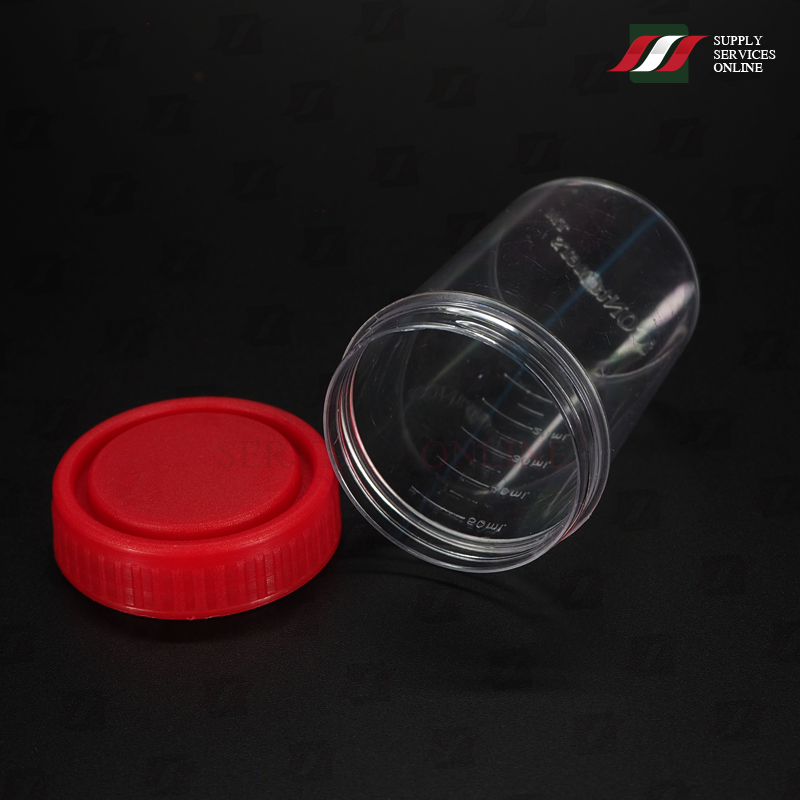 กระปุกเก็บปัสสาวะ Urine Container PS with Scale ฝาใส