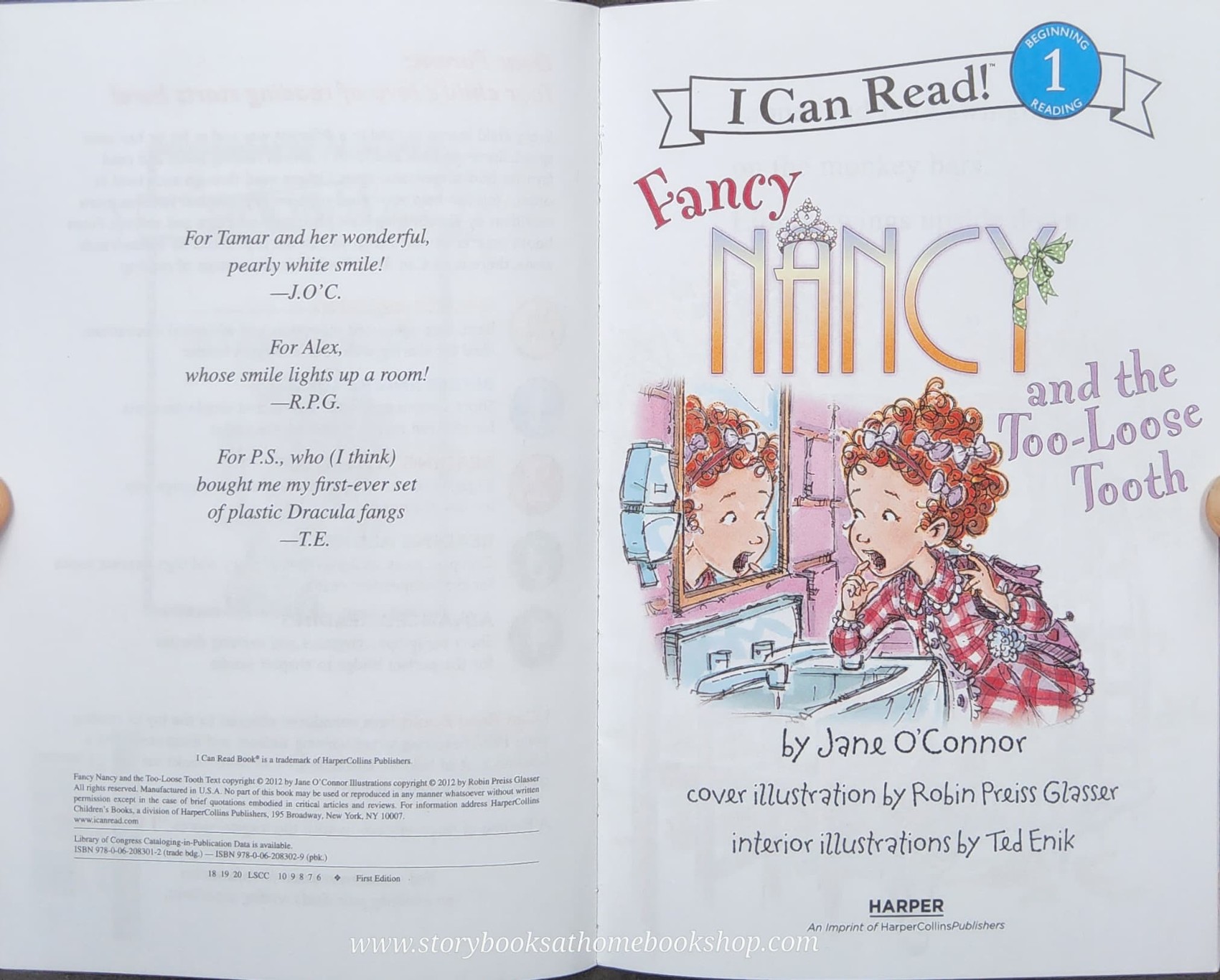 หนังสือนิทานปกอ่อน** 🍅I CAN READ BEGINNING 1:FANCY NANCY AND THE TOO-LOOSE TOOTH