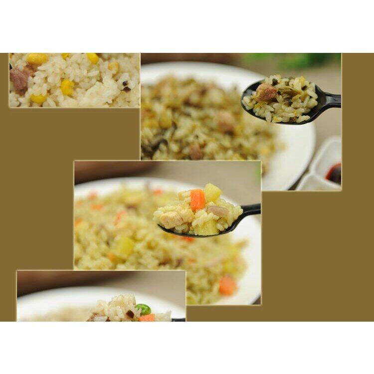 13MRE emergency fired rice outdoor camping รหัส13 อาหารทหาร อาหารฉุกเฉิน พร้อมทาน ร้อนเอง MREจีน