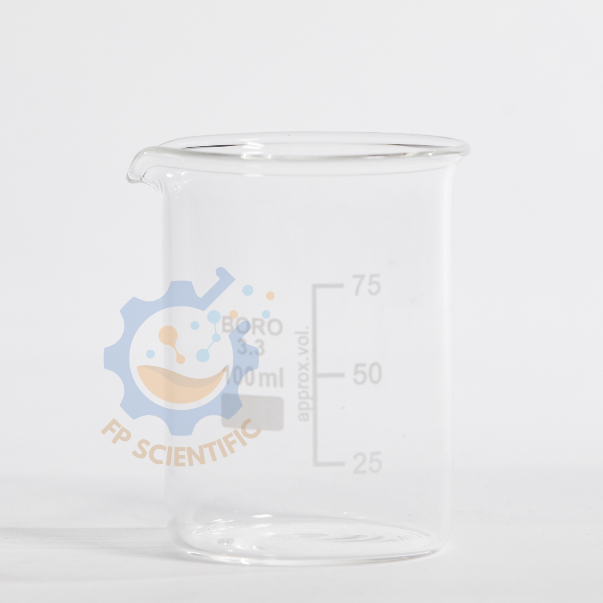 บีกเกอร์แก้ว Beaker เกรด BORO 3.3 (made in germany) เครื่องแก้ววิทยาศาสตร์ ขนาด 100 ml