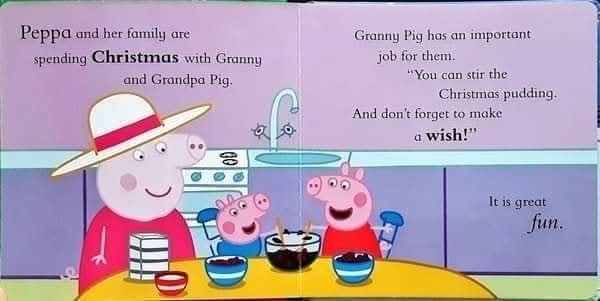 BOARD BOOK** 🍅🍓Peppa Pig Pappa's Christmas Wish