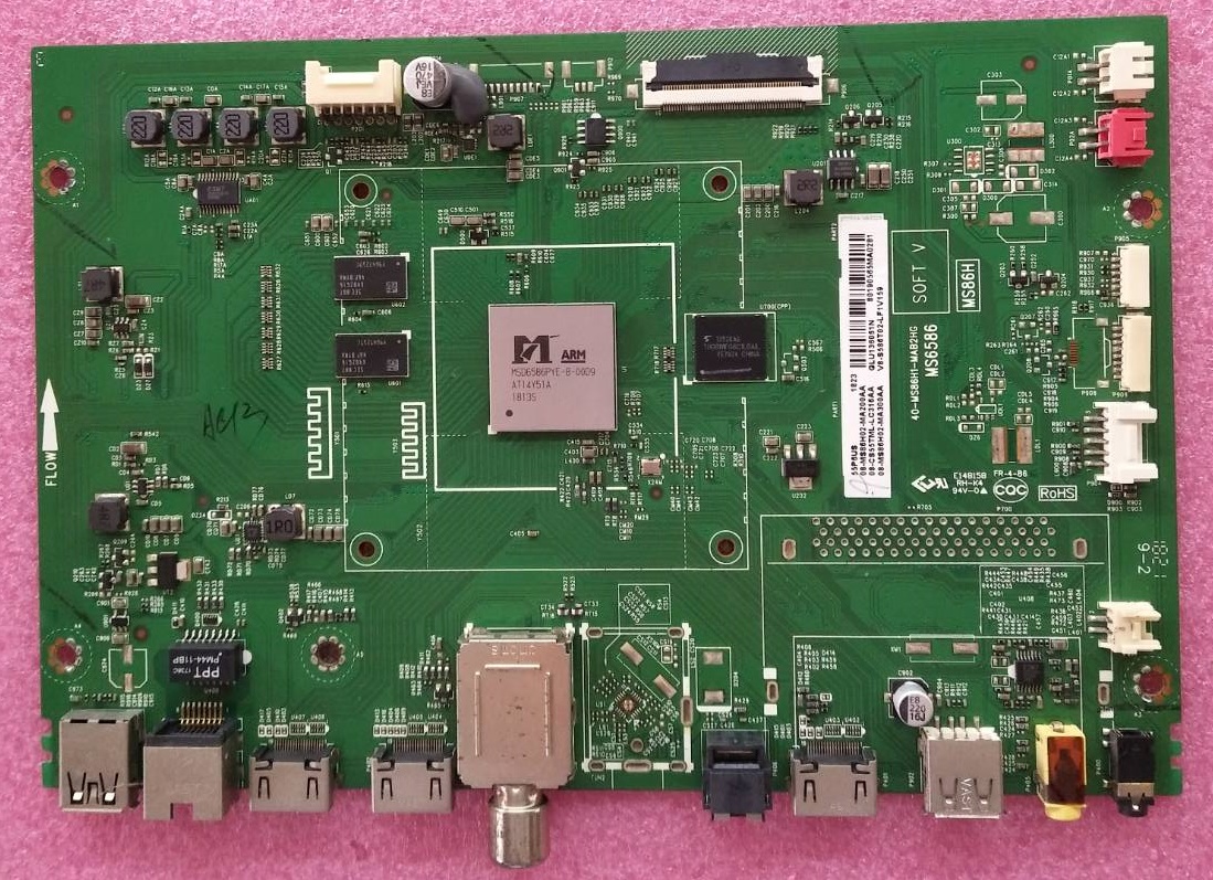 เมนบอร์ดทีวี ทีซีแอล TCL ของแท้ถอดจากเครื่อง รุ่นLED55P6US พารท์บอร์ด40-MS86H1-MAB2HG