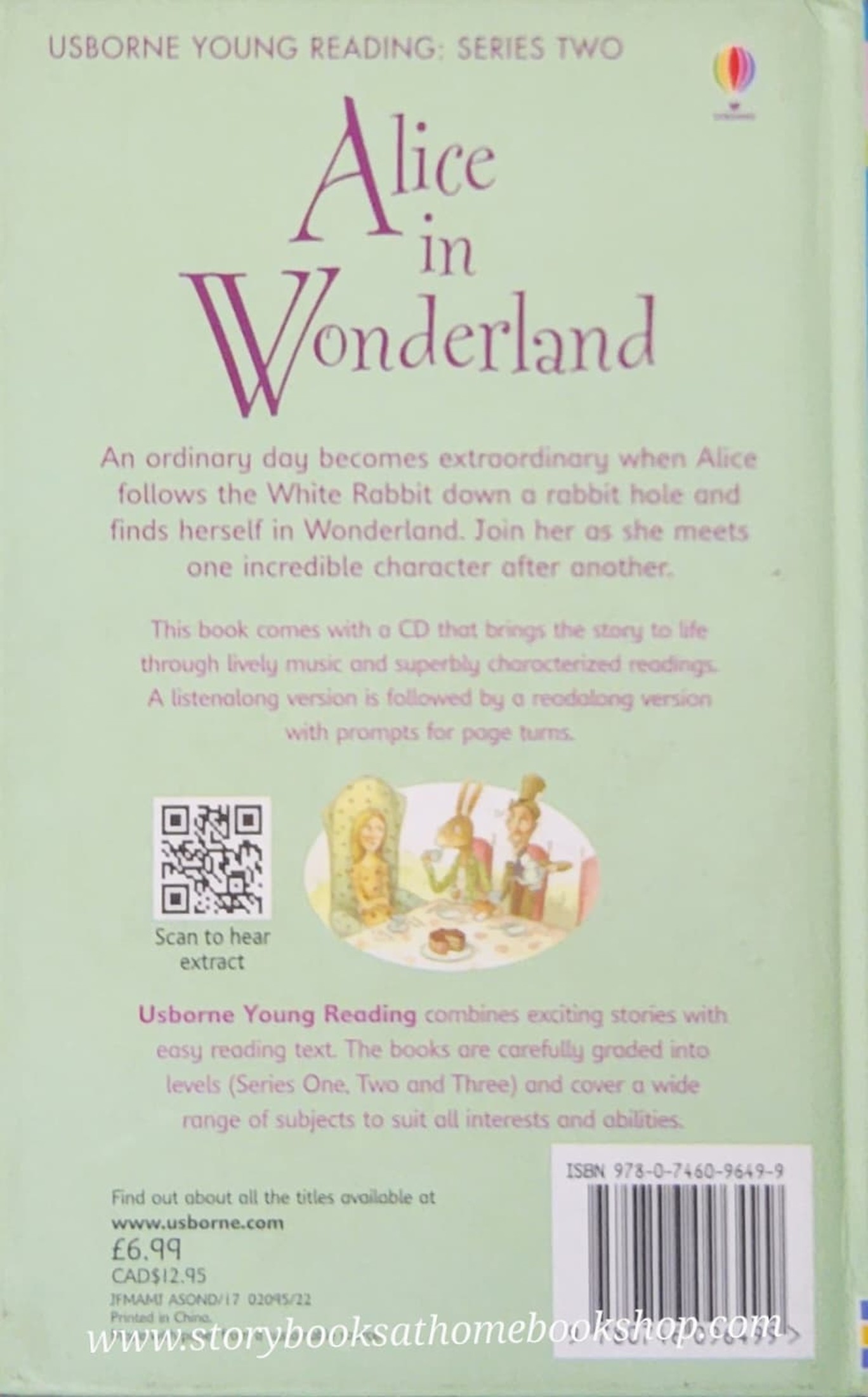 หนังสือนิทานปกแข็ง** 🍅🍓USBORNE YOUNG READING:ALICE IN WONDERLAND WITH CD