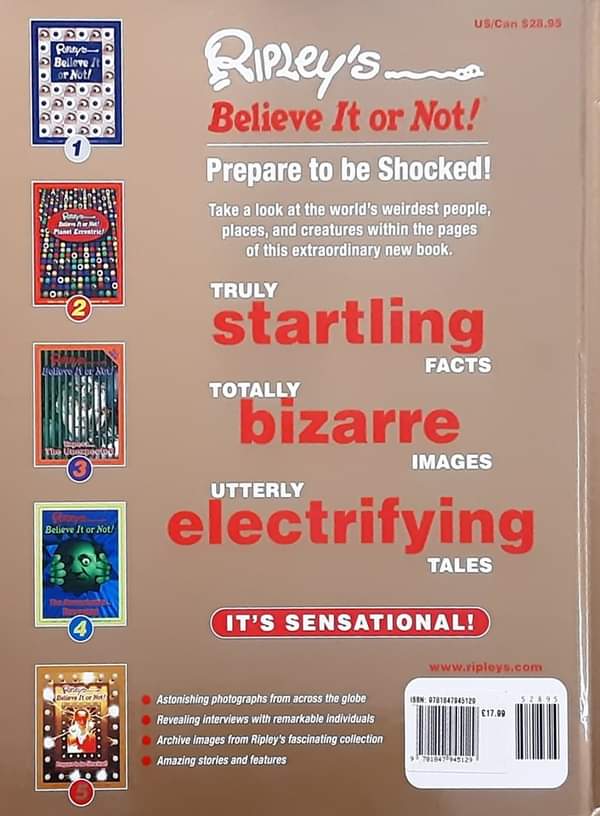 Knowledge Book ** 🍓🍓RIPLEY'S BELIEVE IT OR NOT!♥️♥️