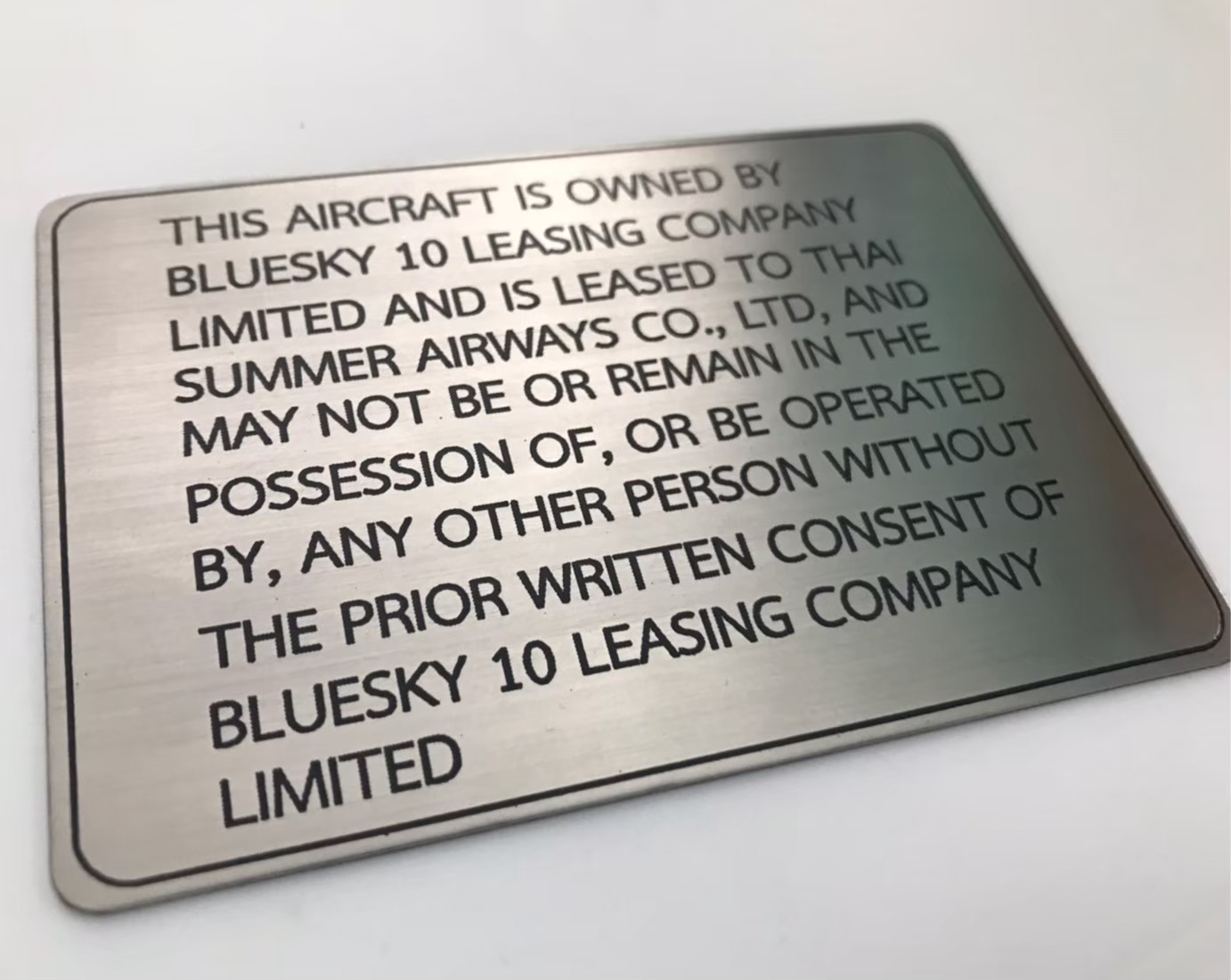 #ป้ายสแตนเลสกัดกรด