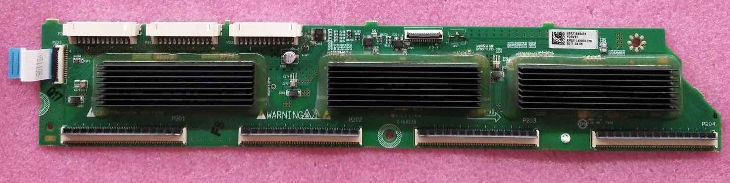 บอร์ดYบัฟเฟอร์ทีวี LG แอลจี ของแท้มือสองถอดจากเครื่อง รุ่น60PZ570 พาร์ทEBR71849401