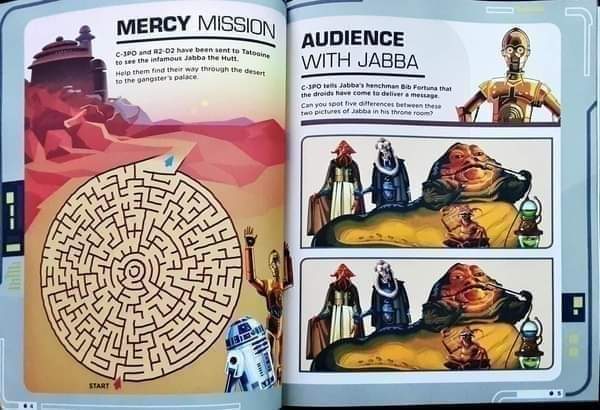 Activities Book** ðð
STARWARS ACTIVITY BOOK RETURN OF THE JEDI (100 STICKERS)