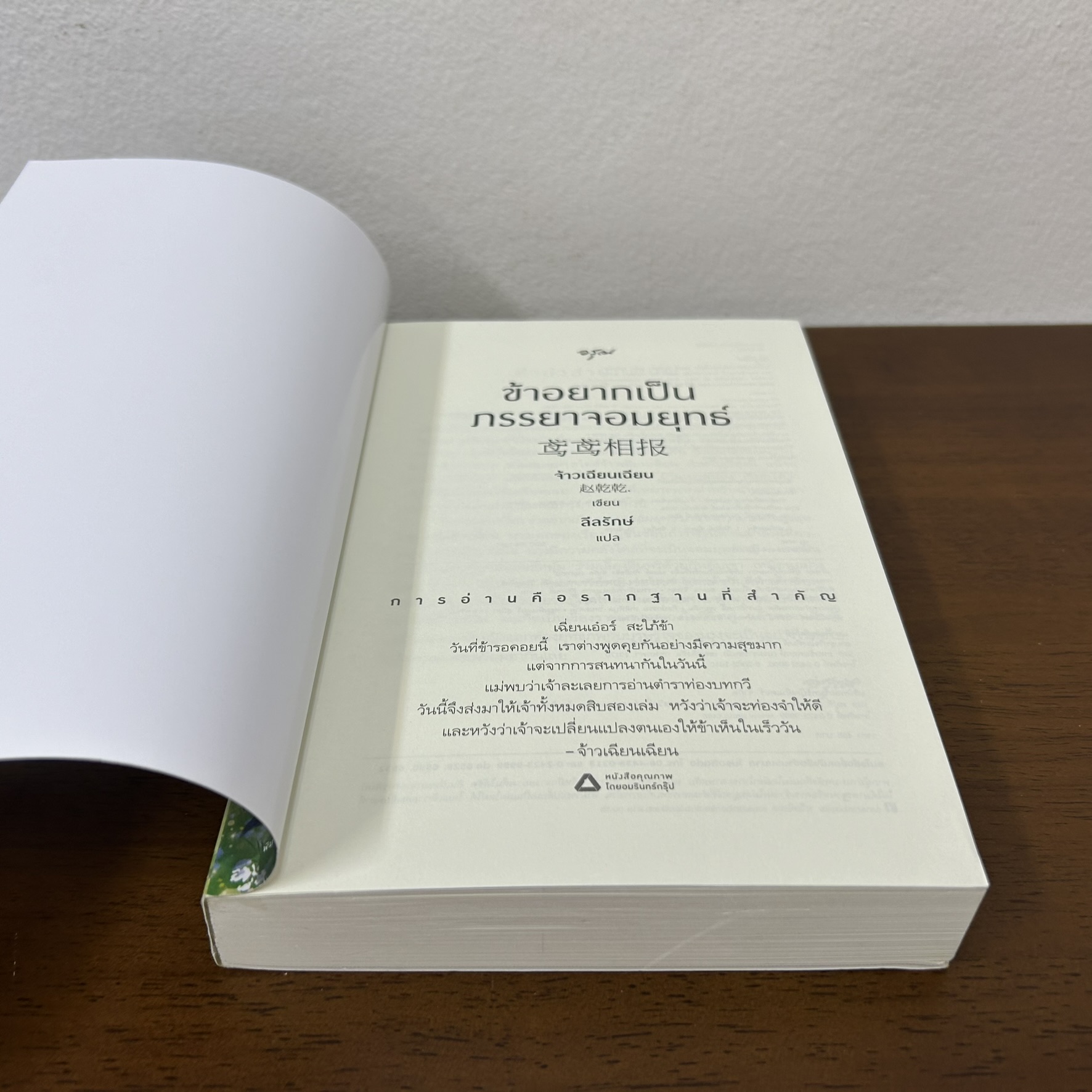 ข้าอยากเป็นภรรยาจอมยุทธ์ ... จ้าวเฉียนเฉียน จ้าวกานกาน (มือสอง) นิยายรัก นิยาย แปลจีน โรแมนติก