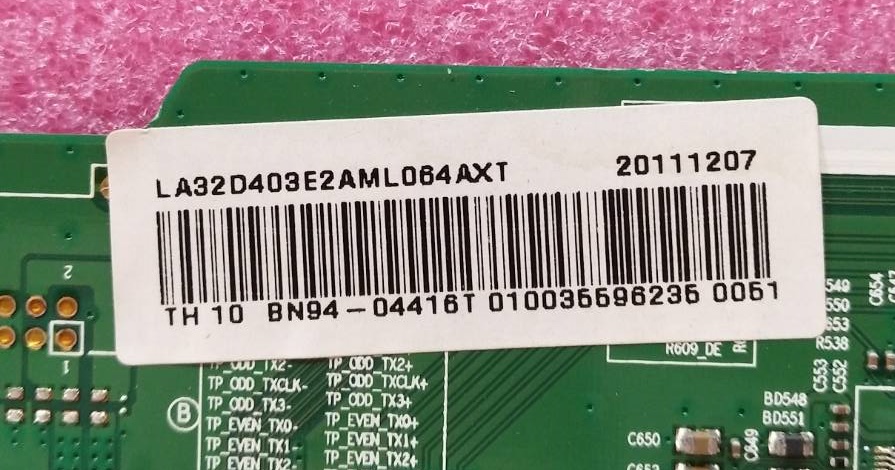 เมนบอร์ดซัมซุง (Mainboard Tv Samsung) ขอแท้ถอดจากเครื่อง รุ่น LA32D403E2 พาร์ท BN94-04416T BN94-04622A